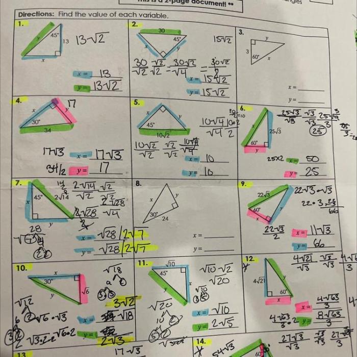 Unit 8 test right triangles and trigonometry